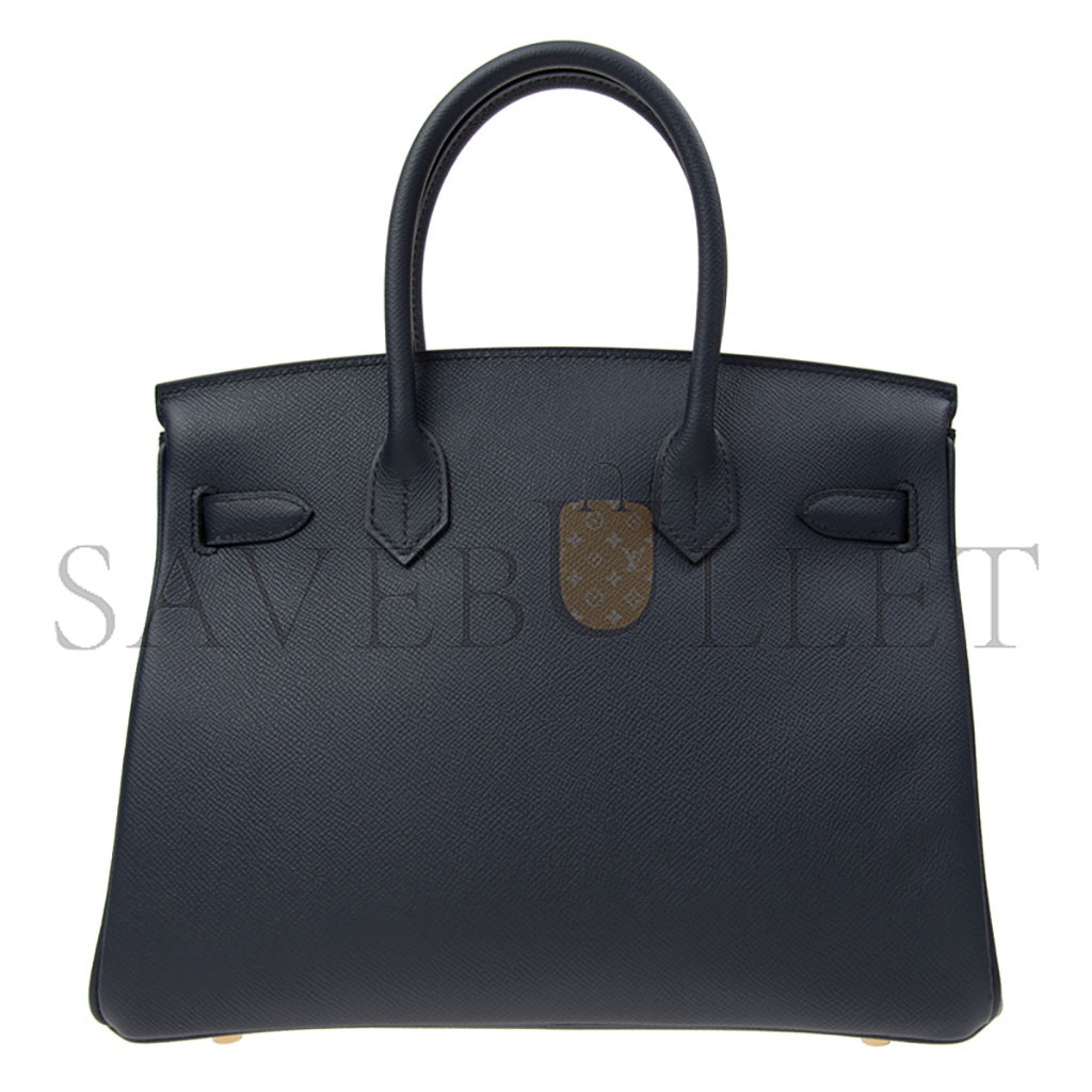 H**mes birkin 35 dark blue lining with red gold buckle bk3075epgp (35*28*18cm)